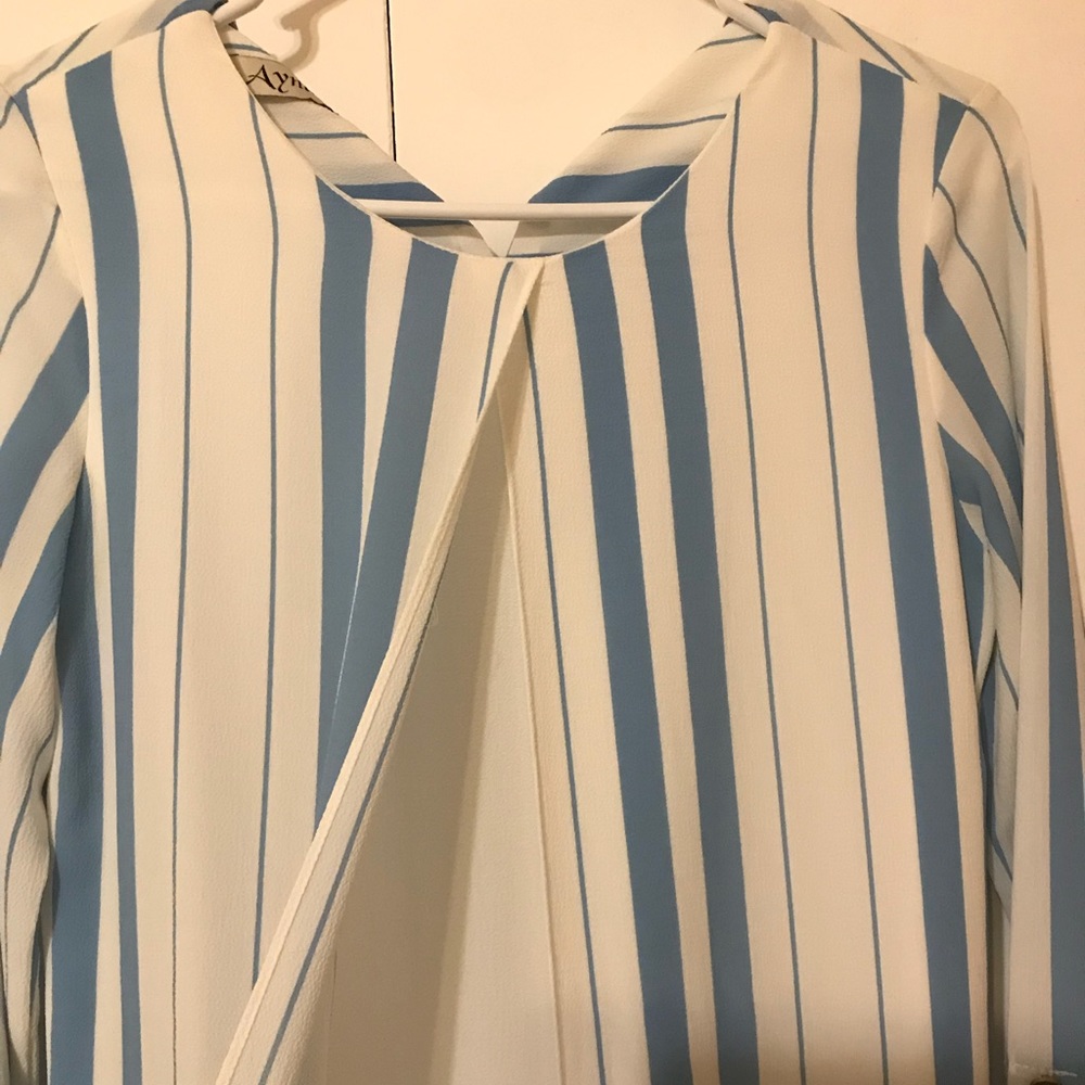 Womens beautiful swan long dress blue and white
